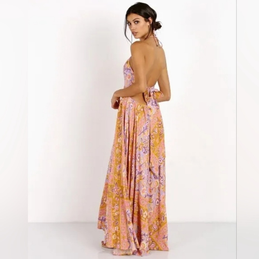 Spell Lolita Halter Maxi Gown in Lover